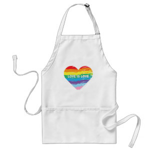 Tablier L'AMOUR est l'amour LGBTQIA drapeau arc-en-ciel, l