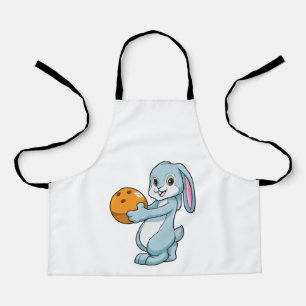 Tablier Lapin à Bowling avec Bowling balle