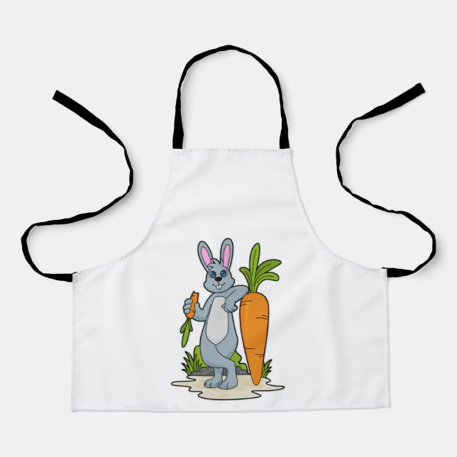 Tablier Lapin avec carotte (Recto)