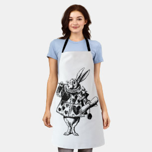 Tablier Lapin blanc d'Alice au pays des merveilles