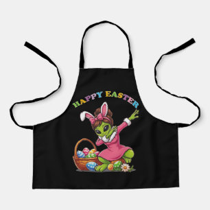 Tablier Lapin de Pâques Alien Drôle Dabant Œuf de Pâques M