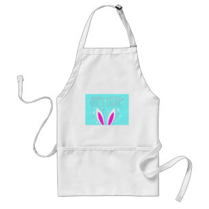 Tablier lapin de pâques heureux