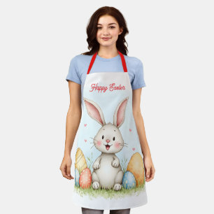 Tablier Lapin de Pâques mignon et collection tendance d'œu