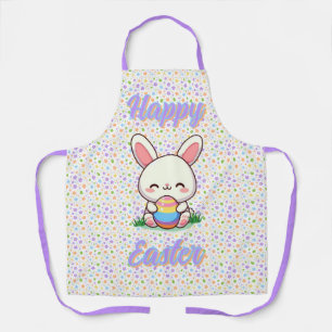 Tablier Lapin de printemps/Pâques mignon avec oeuf