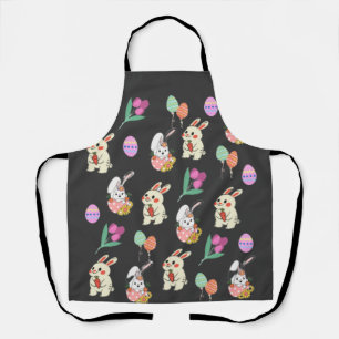 Tablier Lapin Et Oeufs Motifs De Pâques