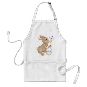Tablier Lapin et panier de Pâques