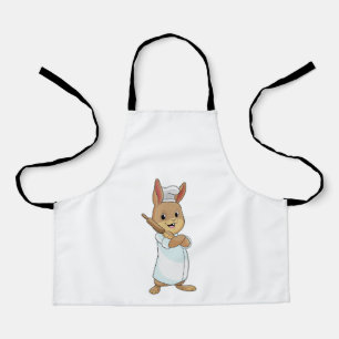 Tablier Lapin pâtissier avec rouleau à pâtisserie