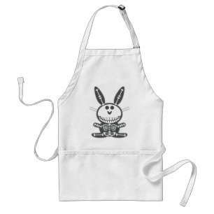 Tablier Lapin squelettique