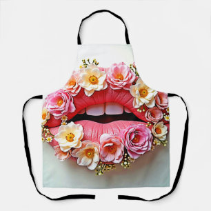 Tablier L'art des lèvres florales