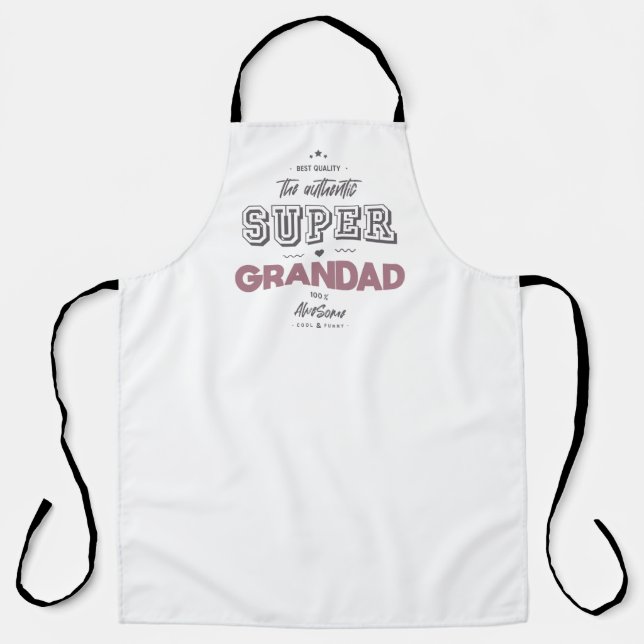 Tablier L'authentique super grand-père (Recto)