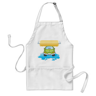 Tablier Lavage de voiture de dessin animé vert voiture heu
