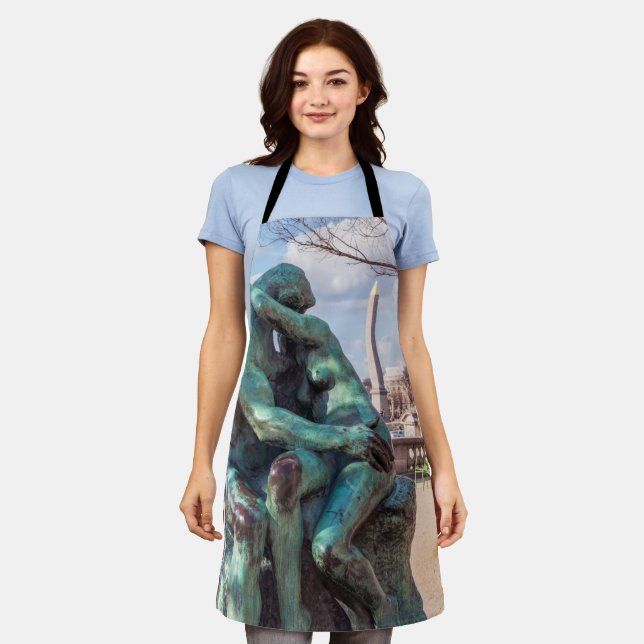 Tablier Le baiser d'Auguste Rodin aux Tuileries, Paris (Porté)