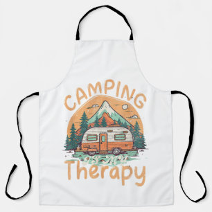 Tablier Le Camping Est Ma Thérapie Vacances D'été Famille