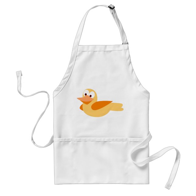 Tablier Le canard heureux et amusant en volant (Devant)