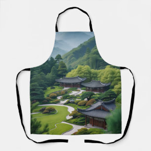 Tablier "Le charme de la nature dans la cuisine - Paysage 