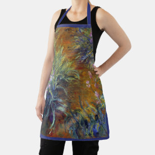 Tablier Le chemin à travers les Irises par Claude Monet