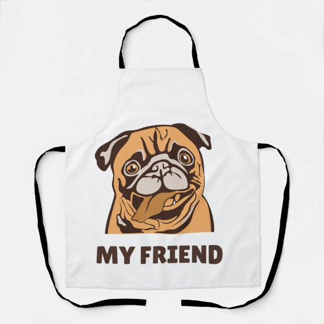 Tablier Le chien est mon ami (Recto)