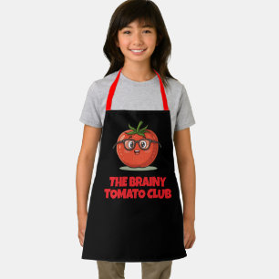 Tablier Le Club de la Tomate Intelligente Drôle