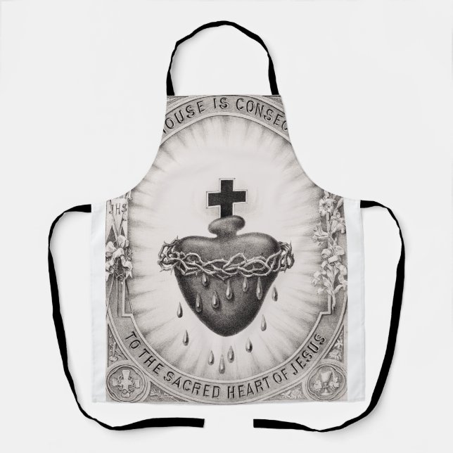 Tablier Le Cœur très saint de Jésus Symbole du Divin (Recto)