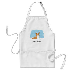 Tablier Le corgi de Pembroke l'a laissé neiger - des