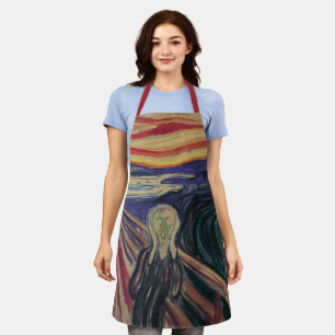 Tablier Le cri d'Edvard Munch, l'expressionnisme Vintage