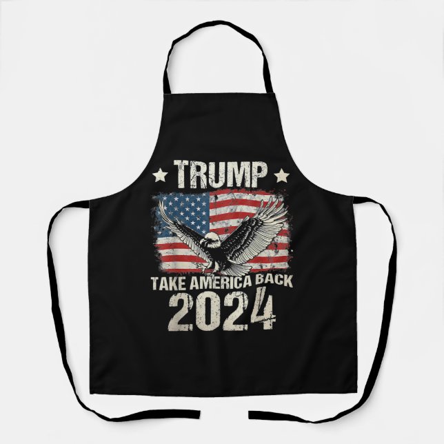 Tablier Le drapeau de Trump 2024 reprend l'Amérique hommes (Recto)