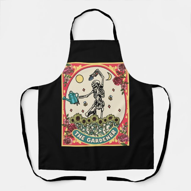 Tablier Le Gardener Tarot Card Jardinage Planter Lover P (Recto)