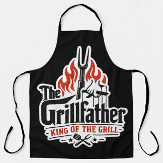 Tablier Le Grillfather Roi Du Grill Barbecue Fête Des Père