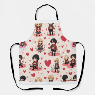 TABLIER LE JOUR DE VALENTINE ANME APRON