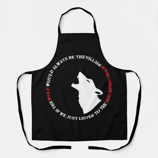 Tablier Le loup serait toujours le méchant (Recto)