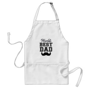 Tablier Le meilleur papa du monde avec la moustache