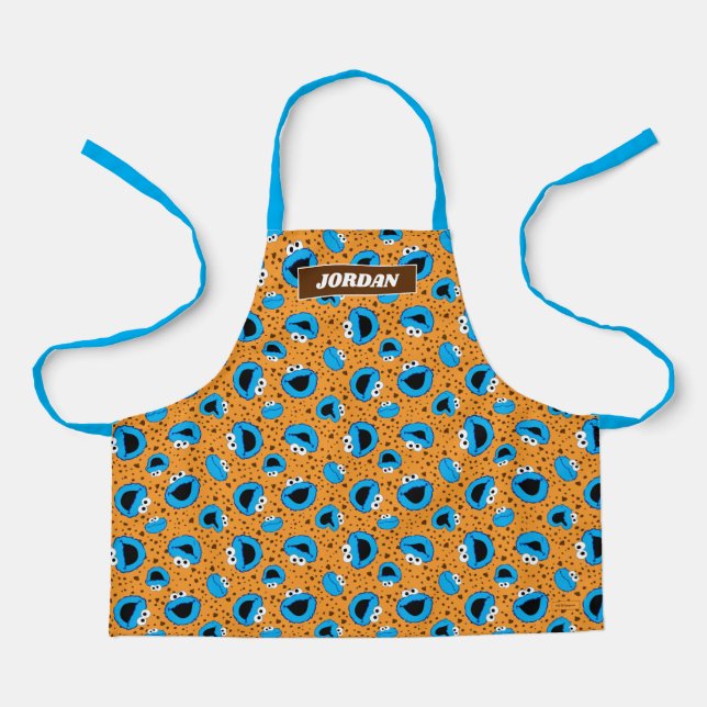 Tablier Le Monstre des cookies sur le Motif des cookies (Recto)