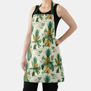 Tablier Le Motif blanc Lotus Pineapple Paradise