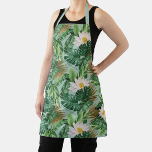 Tablier Le Motif blanc Lotus Tropical Canopy