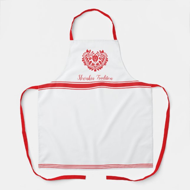 Tablier Le Motif folklorique slovaque Apron (Recto)