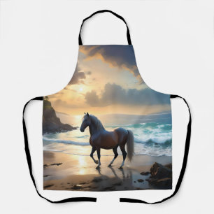 Tablier Le Palomino Horse Sur La Plage,