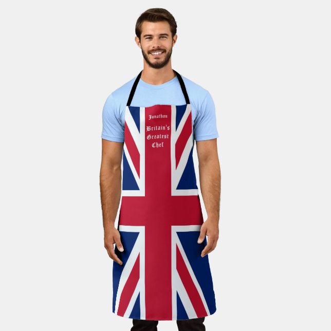 Tablier Le plus grand chef britannique d'Union Jack amusan (Porté)