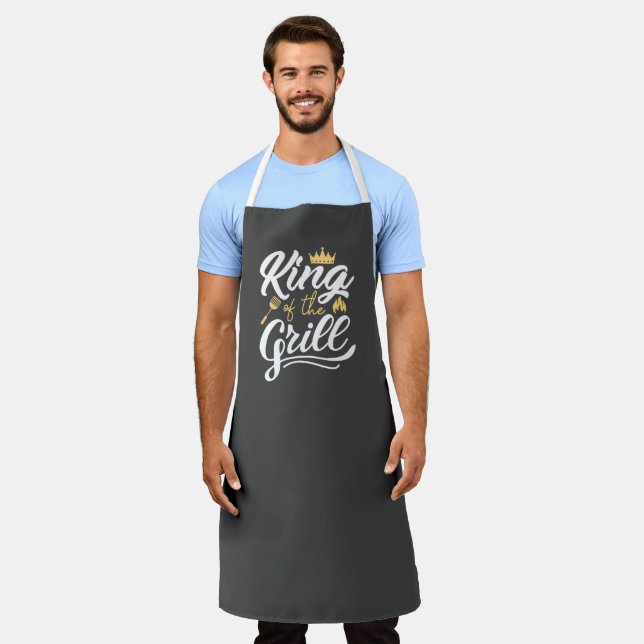 Tablier Le Roi Du Grill (Porté)
