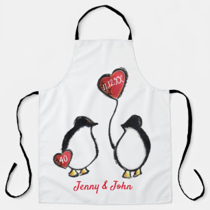 Tablier Le rubis Penguin 40ème ou tout autre anniversaire 