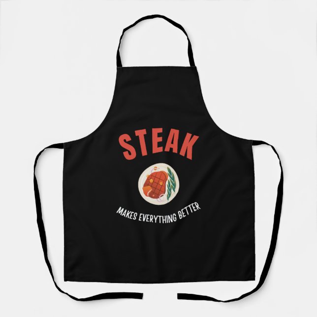 Tablier Le steak rend tout mieux (Recto)