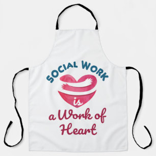 Tablier Le travail social est un travail de coeur Travaill