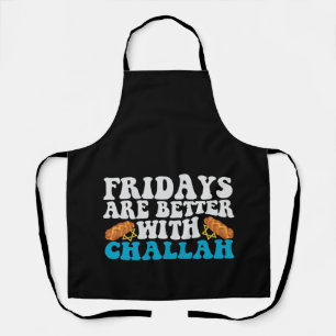 Tablier Le Vendredi Est Mieux Avec Challah Funny Hanoukka