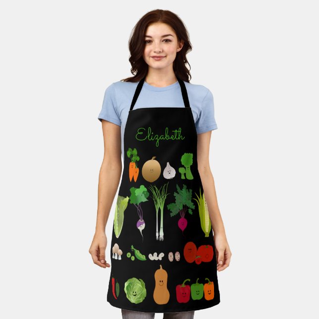 Tablier Légume frais personnalisé Apron (Porté)