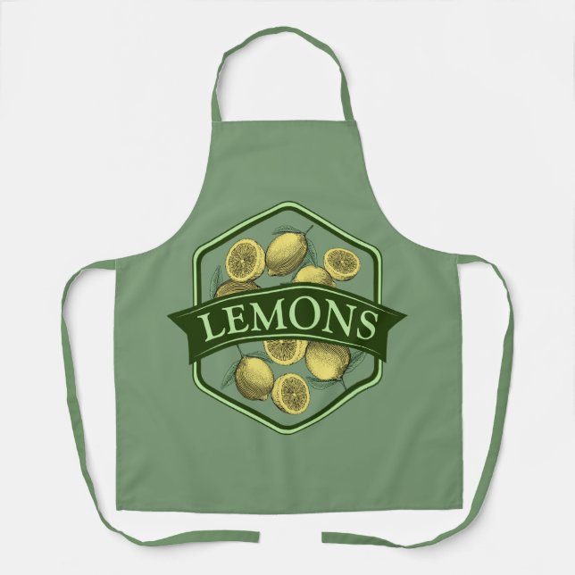 Tablier LEMON Apron - Personnalisable (Recto)