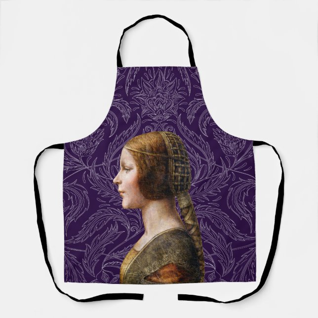 Tablier Leonardo da Vinci Portrait La Bella Principessa (Recto)