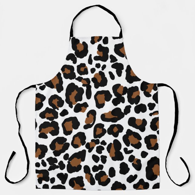 Tablier Leopard Big Cat Fur Motif Imprimer (Recto)