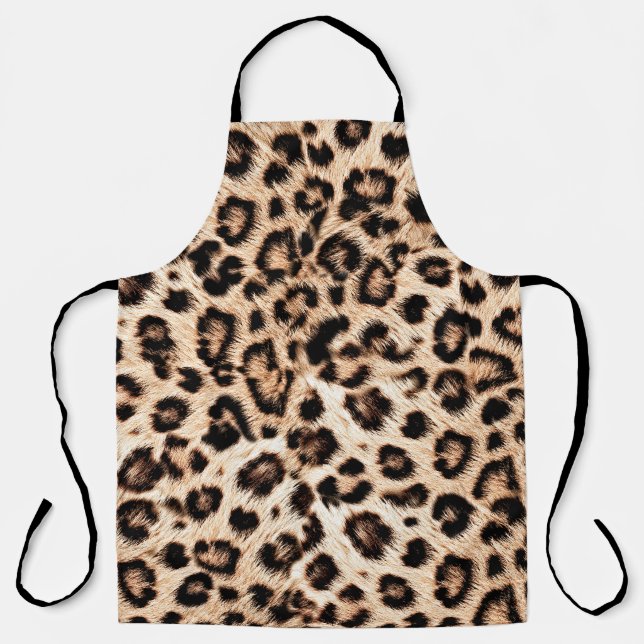 Tablier Leopard Design Motif : Wild Elegance. (Recto)
