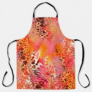 Tablier léopard peau motif léopard, abstrait, anima