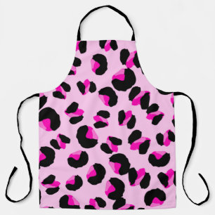 Tablier Léopard rose. Motif de peau animale. Leopard. Pant