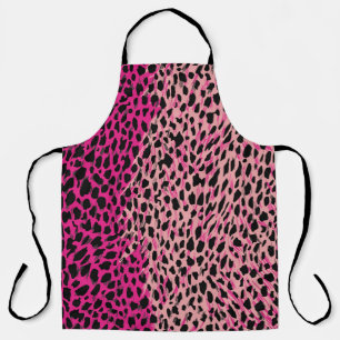 Tablier Léopard rose motif tissu fabriqué animal, backgrou